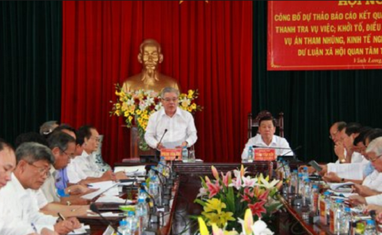 Công bố dự thảo báo cáo kết quả phòng chống tham nhũng tại Vĩnh Long