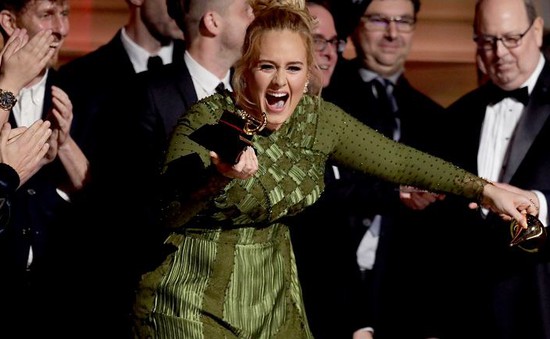 Nhờ Adele, lễ trao giải Grammy có tỷ suất người xem tăng vọt