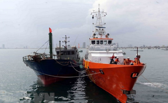 Cứu sống 9 thuyền viên trên tàu cá tại Côn Đảo