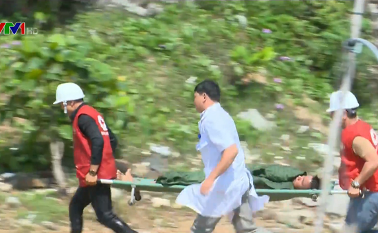 Diễn tập ứng phó thiên tai, tìm kiếm cứu nạn tại Phú Yên