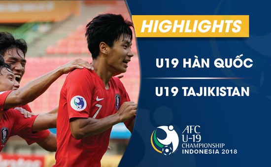 VIDEO: Tổng hợp diễn biến U19 Hàn Quốc 1-0 U19 Tajikistan (Tứ kết VCK U19 châu Á 2018)