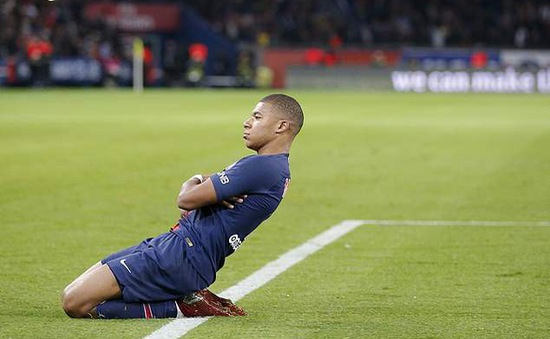 Mbappe ghi 4 bàn: Mbappe tái hiện màn ăn mừng ở World Cup khi ghi 4 bàn  trong 13 phút ở Ligue 1 | VTV.VN