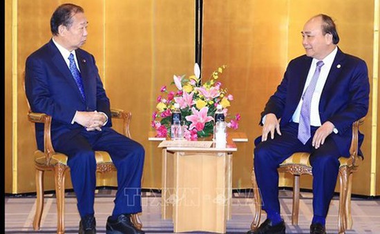 Thủ tướng tiếp Chủ tịch Liên minh Nghị sỹ hữu nghị Nhật - Việt