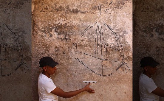 Tìm thấy bức tranh Graffiti 2.000 năm tuổi ở Israel