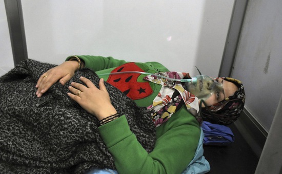 Hàng trăm dân thường Syria bị nhiễm khí độc Clo