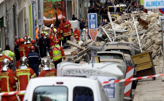 Sập 2 tòa nhà tại Marseille, Pháp, 8 người có thể đã thiệt mạng