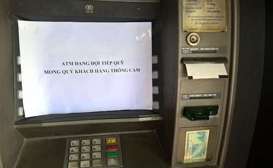Chưa đến Tết, nhiều cây ATM đã hết tiền