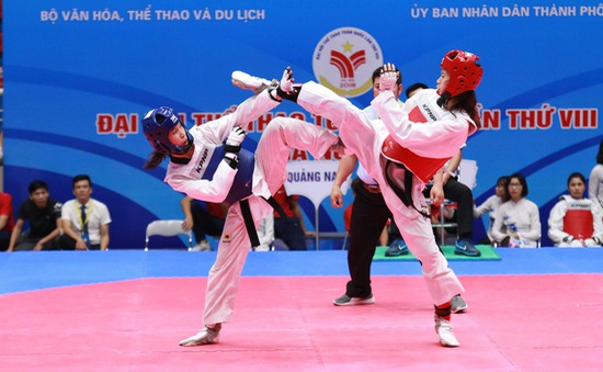 Môn Taekwondo Đại hội TTTQ 2018: TP.HCM chiếm ưu thế với 4 HCV