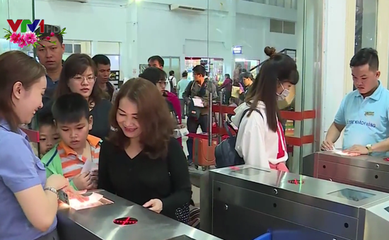 Ga Sài Gòn tăng chuyến gấp 3 lần phục vụ khách dịp Tết