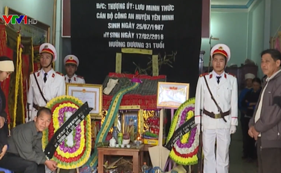 Lễ truy điệu chiến sĩ công an Hà Giang hy sinh khi làm nhiệm vụ