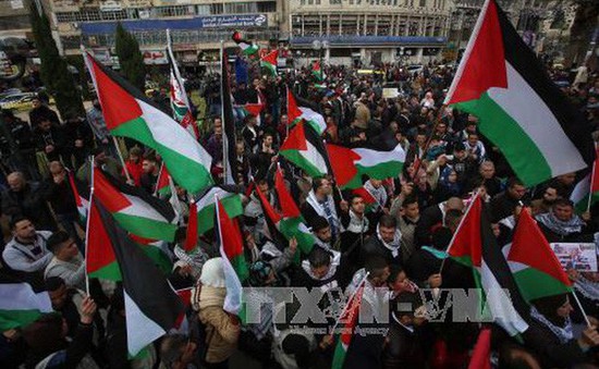 Người dân Palestine phản đối Mỹ chuyển Đại sứ quán