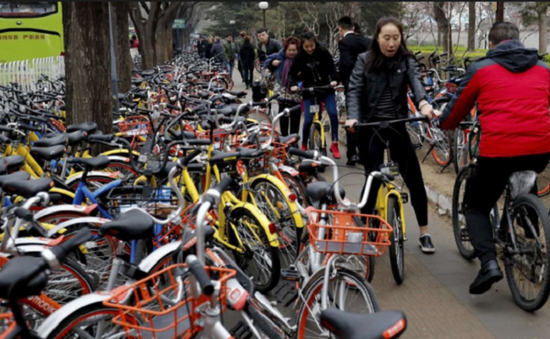 Trung Quốc: 400 triệu người đăng ký sử dụng xe đạp chia sẻ