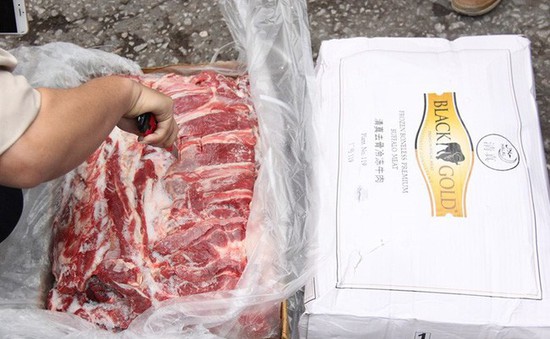 Thu giữ gần 200 tấn thịt trâu không rõ nguồn gốc nhập lậu bằng đường biển
