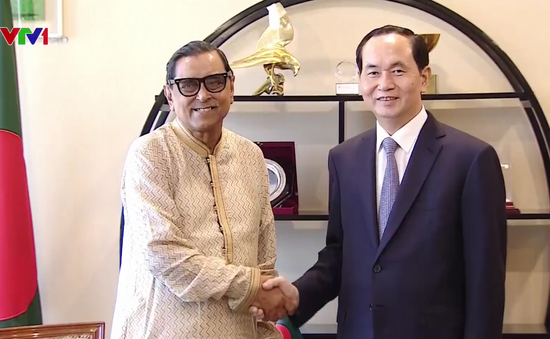 Chủ tịch nước Trần Đại Quang tiếp Chủ tịch Đảng Công nhân Bangladesh