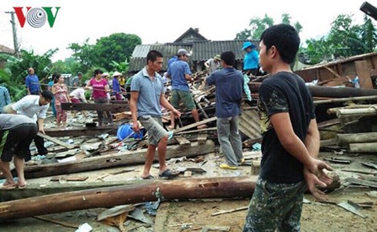 Hơn 200 ngôi nhà ở Mù Cang Chải, Yên Bái bị tốc mái do mưa lốc