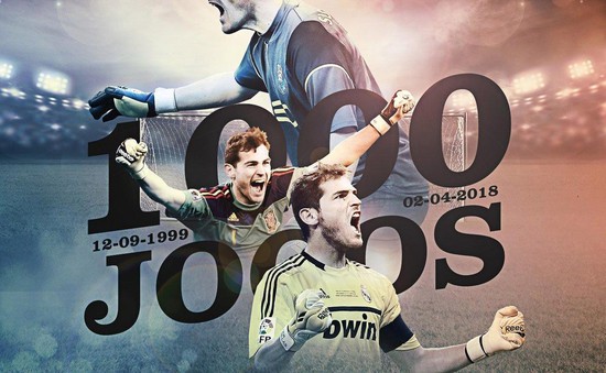 Iker Casillas cán mốc 1000 trận thi đấu chuyên nghiệp