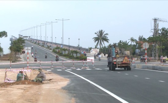 Quảng Nam: Công trình đường dẫn Cầu Cửa Đại cơ bản hoàn thành