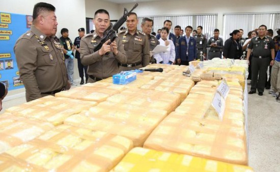 Thái Lan thu giữ lượng lớn ma túy trị giá hơn 22 triệu USD