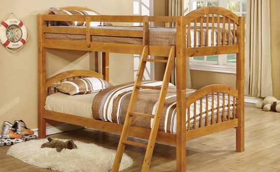 Mẫu giường tầng tiết kiệm diện tích dành cho trẻ em