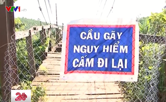 Nhiều cầu tại Lâm Đồng hỏng nặng, hàng trăm hộ dân bị ảnh hưởng