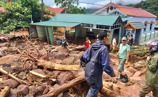Tập trung lực lượng khắc phục hậu quả mưa lũ tại Điện Biên