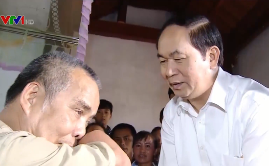 Tình cảm nồng ấm của Chủ tịch nước Trần Đại Quang với các tầng lớp nhân dân