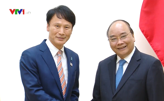 Thủ tướng Nguyễn Xuân Phúc tiếp Thống đốc tỉnh Kagoshima, Nhật Bản