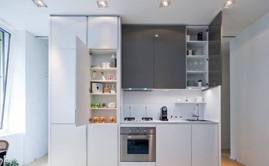 Lựa chọn tủ bếp đa năng giúp tiết kiệm không gian
