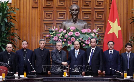 Thủ tướng Nguyễn Xuân Phúc tiếp Đoàn Hội đồng Giám mục Việt Nam