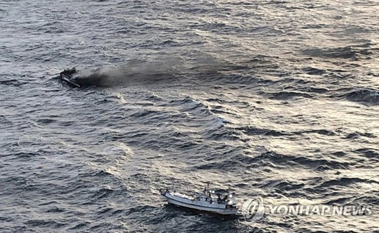 6 thuyền viên Việt Nam mất tích trong vụ cháy tàu cá ở Hàn Quốc