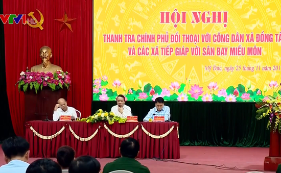 Thanh tra Chính phủ đối thoại với người dân xã Đồng Tâm, Hà Nội