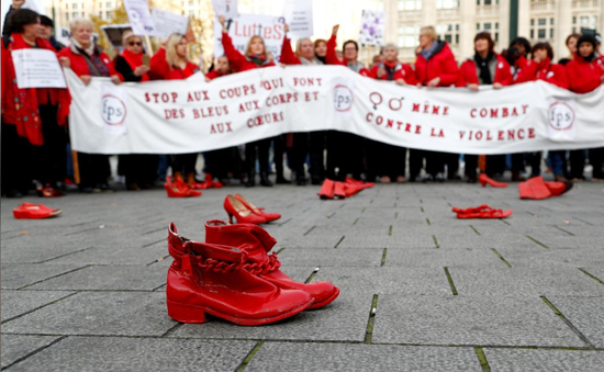 Tuần hành phản đối bạo lực với phụ nữ ở Bỉ