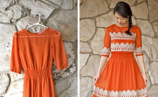 Cách biến tấu chiếc đầm thun cũ thành váy cực phong cách