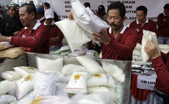 Indonesia triệt phá đường dây buôn bán hơn 200kg tinh chất ma túy