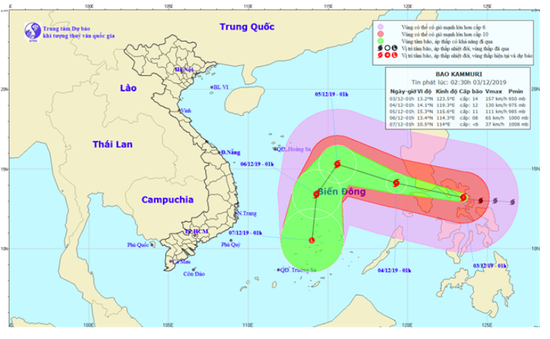 Triển khai các biện pháp ứng phó với bão Kammuri, áp thấp nhiệt đới và gió mùa Đông Bắc
