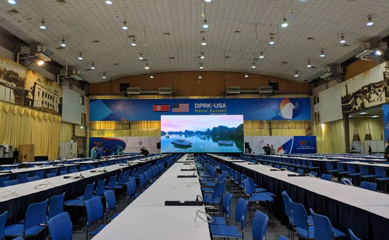 Trung tâm báo chí quốc tế phục vụ Hội nghị thượng đỉnh Mỹ-Triều được trang bị hiện đại nhất