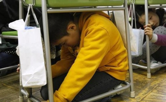 Diễn tập ứng phó với sóng thần - Nội dung giáo dục bắt buộc tại Nhật Bản