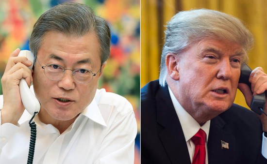 Hội nghị thượng đỉnh Mỹ - Triều lần 2: Tổng thống Trump điện đàm với Tổng thống Hàn Quốc về kết quả hội nghị