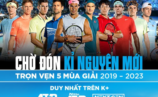K+ tiếp tục sở hữu bản quyền ATP World Tour series trong 5 mùa giải