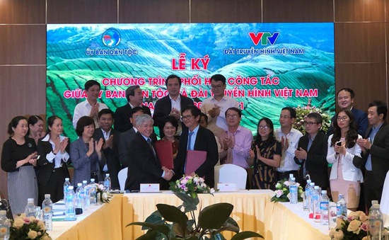 Ủy ban Dân tộc và Đài Truyền hình Việt Nam ký kết chương trình phối hợp công tác