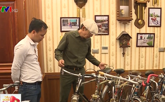 Bộ sưu tập 100 chiếc xe đạp cổ của người đàn ông Hà thành