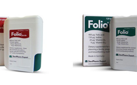 Viên uống bổ sung acid folic Folio® chính hãng của Đức