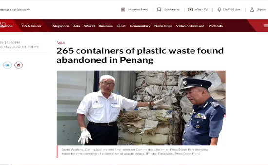 Malaysia "đau đầu" vì 265 container rác thải vô thừa nhận