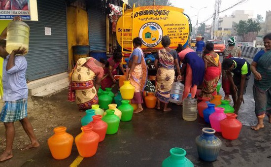 Người dân Chennai, Ấn Độ kêu cứu vì thiếu nước