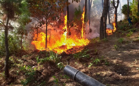 6 điểm đang cháy lớn tại Hương Sơn, Hà Tĩnh