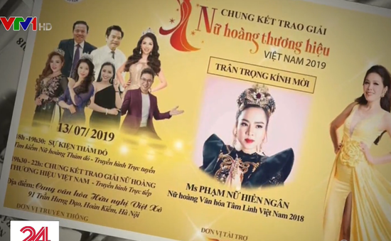 Thanh tra chương trình “Chung kết trao giải Nữ hoàng thương hiệu Việt Nam 2019”