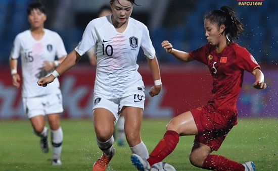 U16 nữ Việt Nam thi đấu nỗ lực trong thất bại 0-3 trước U16 nữ Hàn Quốc