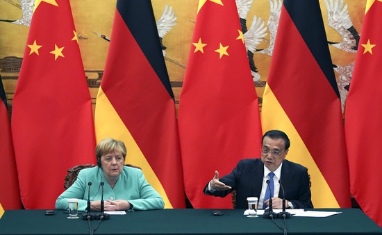 Thủ tướng Đức kêu gọi giải pháp hòa bình cho Hong Kong