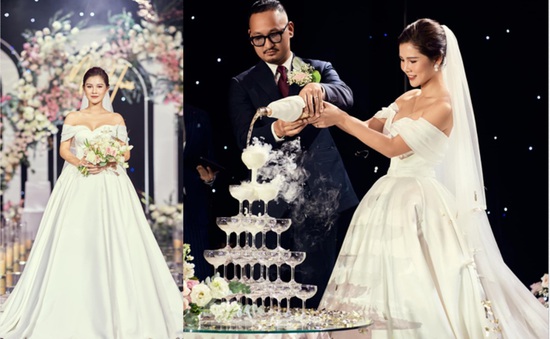 MC Thu Hoài khoe ảnh lễ cưới, khoảnh khắc cô dâu xinh đẹp tuyệt trần
