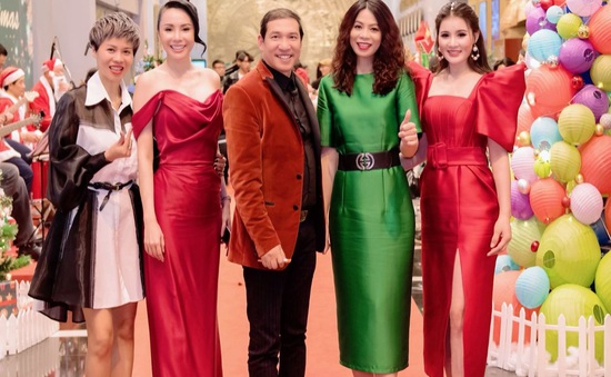 Hoa hậu Hồ Như Quỳnh tham gia sự kiện chào đón năm mới tại VTV